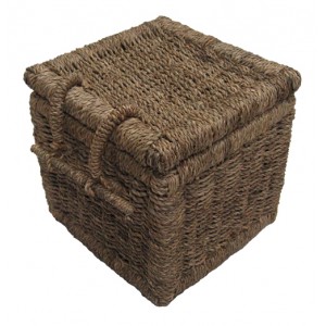 Seagrass Cube Cremation Ashes Casket. Low Online Urn Prices